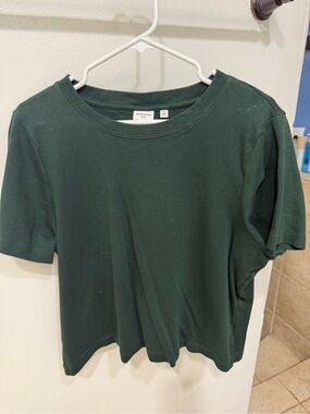 Babaton Forest Green Short Sleeve Crewneck Tee